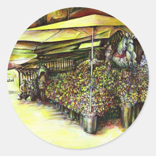 Sticker Rond Pris la possession d'options (Devant)