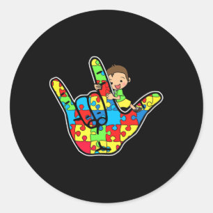 Sticker Rond Prise en charge de la Sensibilisation sur l'autism