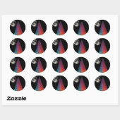 Sticker Rond Prisme lunaire (Feuille)