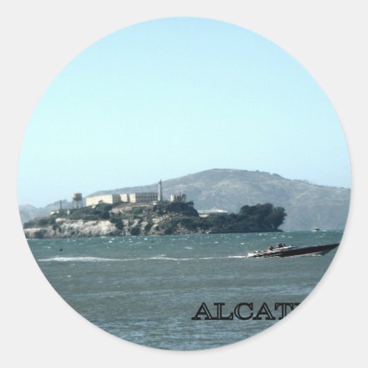 Sticker Rond prison d'Alcatraz (Devant)