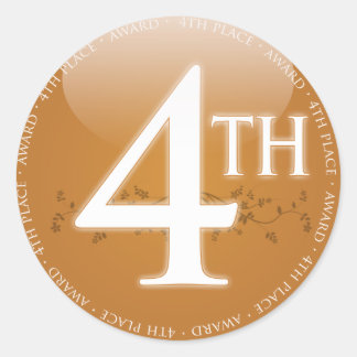 Sticker Rond Prix de la quatrième place (4e)