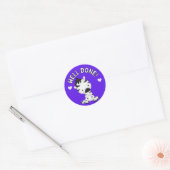 Sticker Rond Prix de Progrès de l'Élève Réussi Zèbre Mignon (Enveloppe)