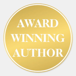 Sticker Rond Prix d'entreprise Auteur gagnant Livre blanc d'or