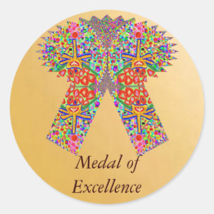 Sticker Rond Prix d'excellence en vie