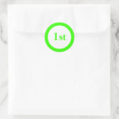 Sticker Rond Prix du premier rang Vert (Sac)