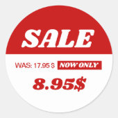 Sticker Rond Prix remise (Devant)