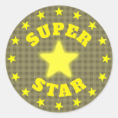 Sticker Rond Prix Super Star (Devant)