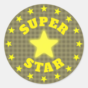 Sticker Rond Prix Super Star