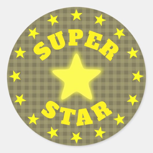 Sticker Rond Prix Super Star (Devant)