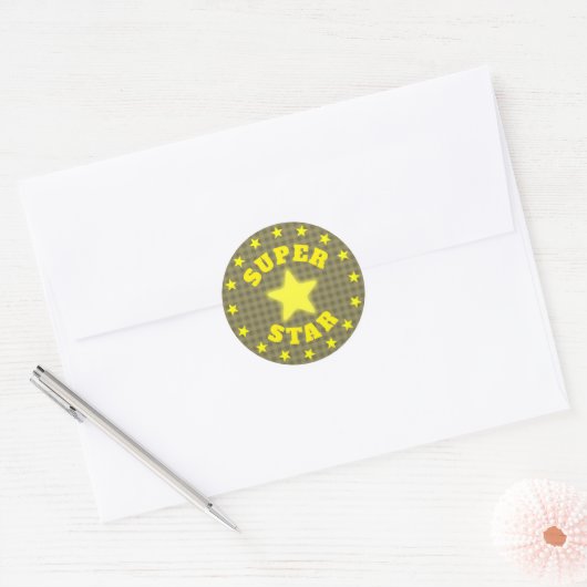 Sticker Rond Prix Super Star (Enveloppe)