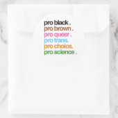 Sticker Rond Pro Black Pro Brown Pro Queer (Sac)