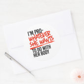 Sticker Rond Pro Ce Qu'Elle Veut (Enveloppe)