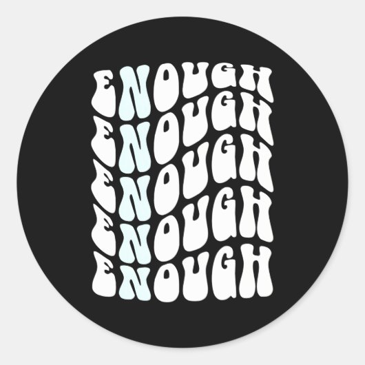 Sticker Rond Pro Gun Control Policy Change Protect Children Not (Devant)