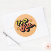 Sticker Rond Pro Roe Retro (Enveloppe)