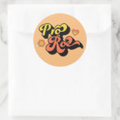 Sticker Rond Pro Roe Retro (Sac)
