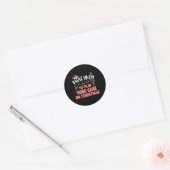 Sticker Rond Probable De Jouer Jeu Vidéo À Noël C (Enveloppe)
