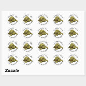 Sticker Rond Probablement En Retard Pour Quelque Chose (Feuille)