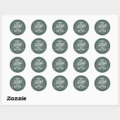 Sticker Rond Probablement juste aller tintinnabuler un peu comm (Feuille)