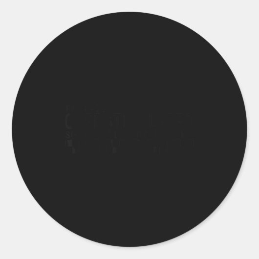 Sticker Rond Probably Overstimulated,checkers Funny Gift Men, W (Devant)