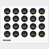 Sticker Rond Problème de personnes Problèmes de liberté Problèm (Feuille)