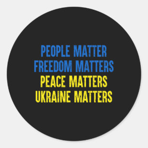 Sticker Rond Problème de personnes Problèmes de liberté Problèm