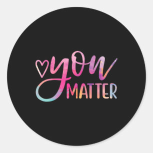 Sticker Rond Problème - Sensibilisation à la santé mentale Gi I