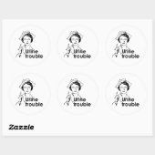 STICKER ROND PROBLÈME URINE (Feuille)