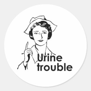STICKER ROND PROBLÈME URINE