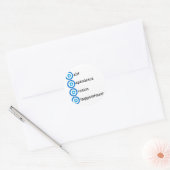 Sticker Rond Problèmes de logo du Parti démocrate (Enveloppe)