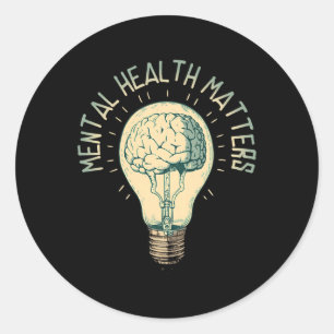 Sticker Rond Problèmes De Santé - Espoir D'Une Dépression Anxié