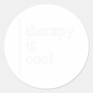 Sticker Rond Problèmes de santé La thérapie est une sensibilisa