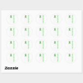 Sticker Rond Problèmes de santé Lutter contre la stigmatisation (Feuille)