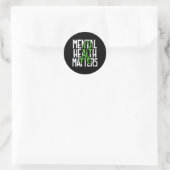 Sticker Rond Problèmes de santé Lutter contre la stigmatisation (Sac)