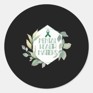 Sticker Rond Problèmes de santé Sensibilisation Guerrier Consei