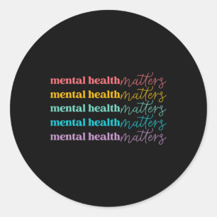 Sticker Rond Problèmes de santé Soins autonomes Sensibilisation