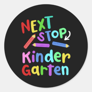 Sticker Rond Prochain arrêt Maternelle Préscolaire 2025 B