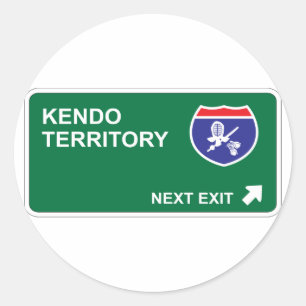 Sticker Rond Prochaine sortie de Kendo