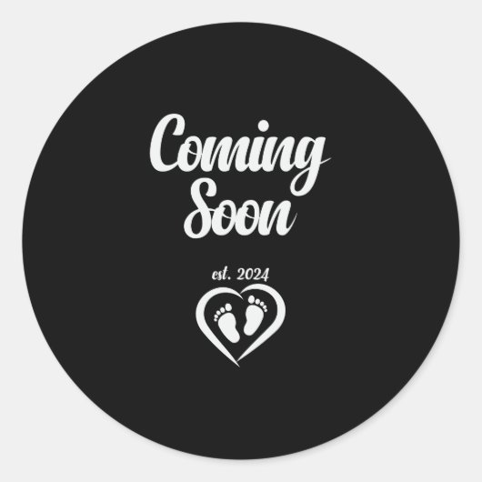 Sticker Rond Prochainement est 2024 (Devant)
