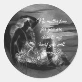 Sticker Rond Proche de mon coeur (Devant)