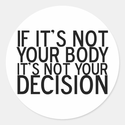 Sticker Rond ProChoice (Devant)