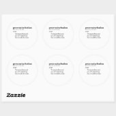 STICKER ROND PROCRASTURBATION (Feuille)