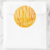 Sticker Rond PROCREATE - Conception du soleil du matin (Sac)