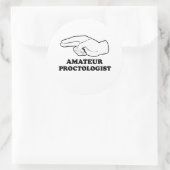 Sticker Rond Proctologue amateur (Sac)
