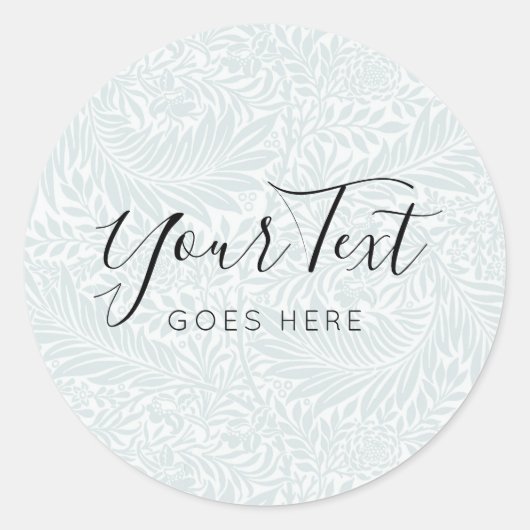 Sticker Rond Produit artisanal Classe d'impression florale Vint (Devant)