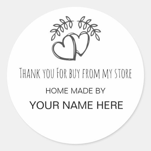 Sticker Rond Produit artisanal, classique bâton de carrousel d' (Devant)