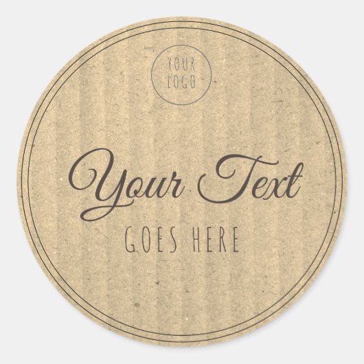 Sticker Rond Produit artisanal Simple tendance moderne (Devant)