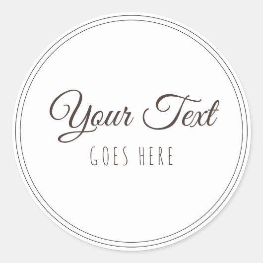 Sticker Rond Produit artisanal Simple tendance moderne (Devant)