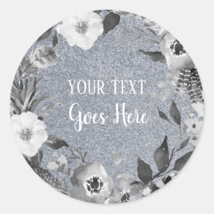 Sticker Rond Produit artisanal Vintage de Parties scintillant d