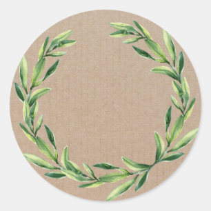 Sticker Rond Produit artisanal Vintage torréfaction fleurie