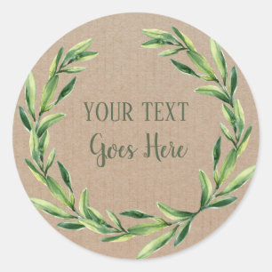 Sticker Rond Produit artisanal Vintage torréfaction fleurie